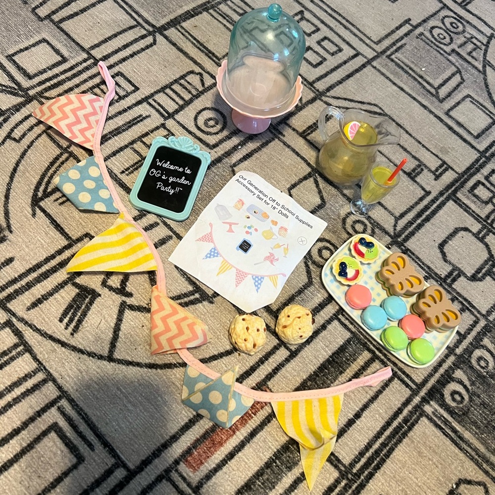 Our generation girl back to school cookie party set